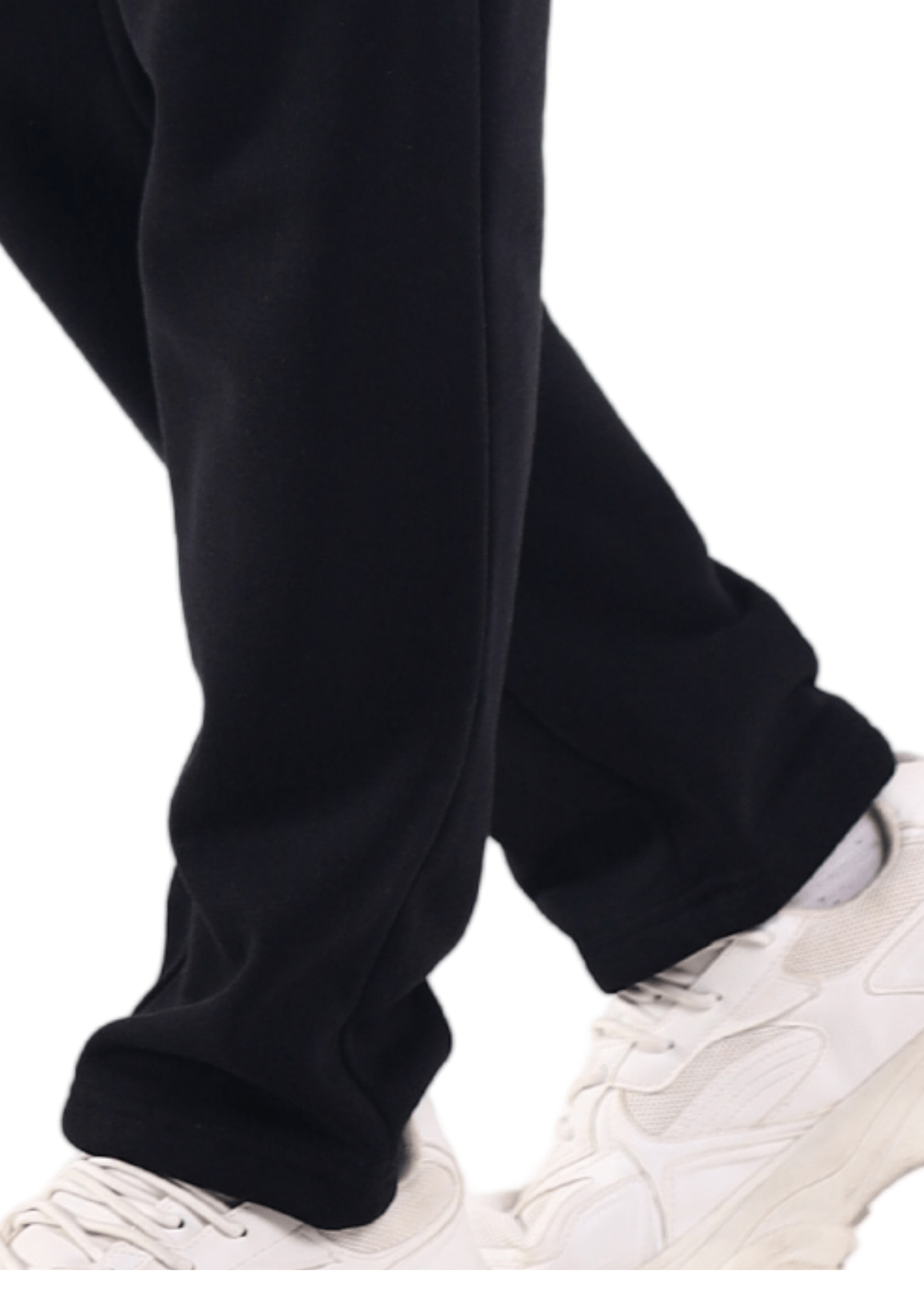 Men Open Hem Tracksuit Jogging Bottoms Fleece Sweatpants - Absanoh Pakistan
