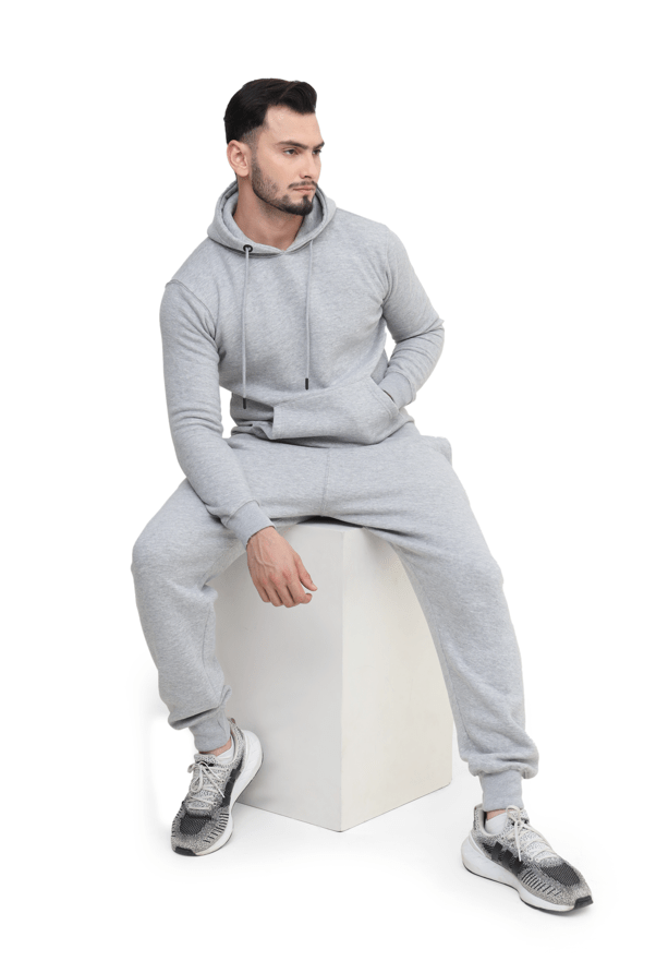 Mens Tracksuit Set, Fleece Pullover Hoodie and Jogger 2Pc Set - Absanoh Pakistan