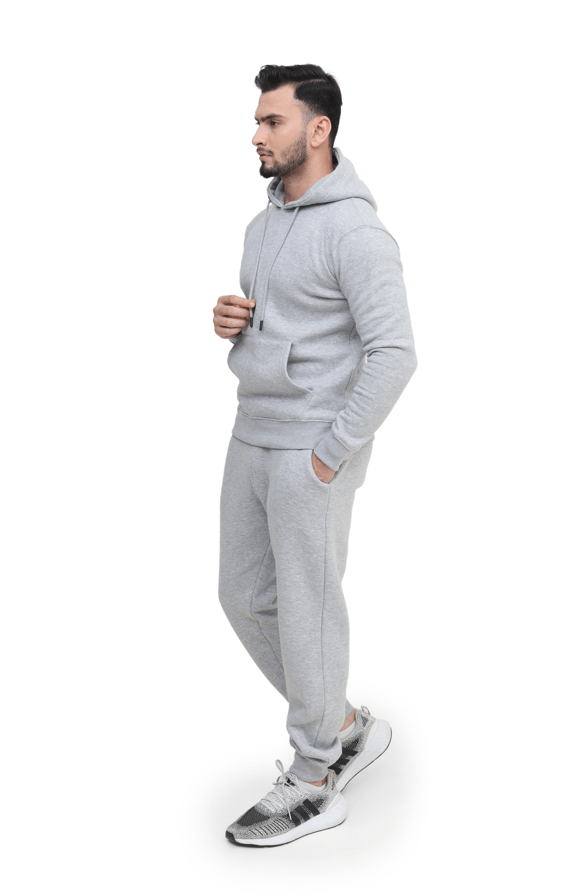 Mens Tracksuit Set, Fleece Pullover Hoodie and Jogger 2Pc Set - Absanoh Pakistan