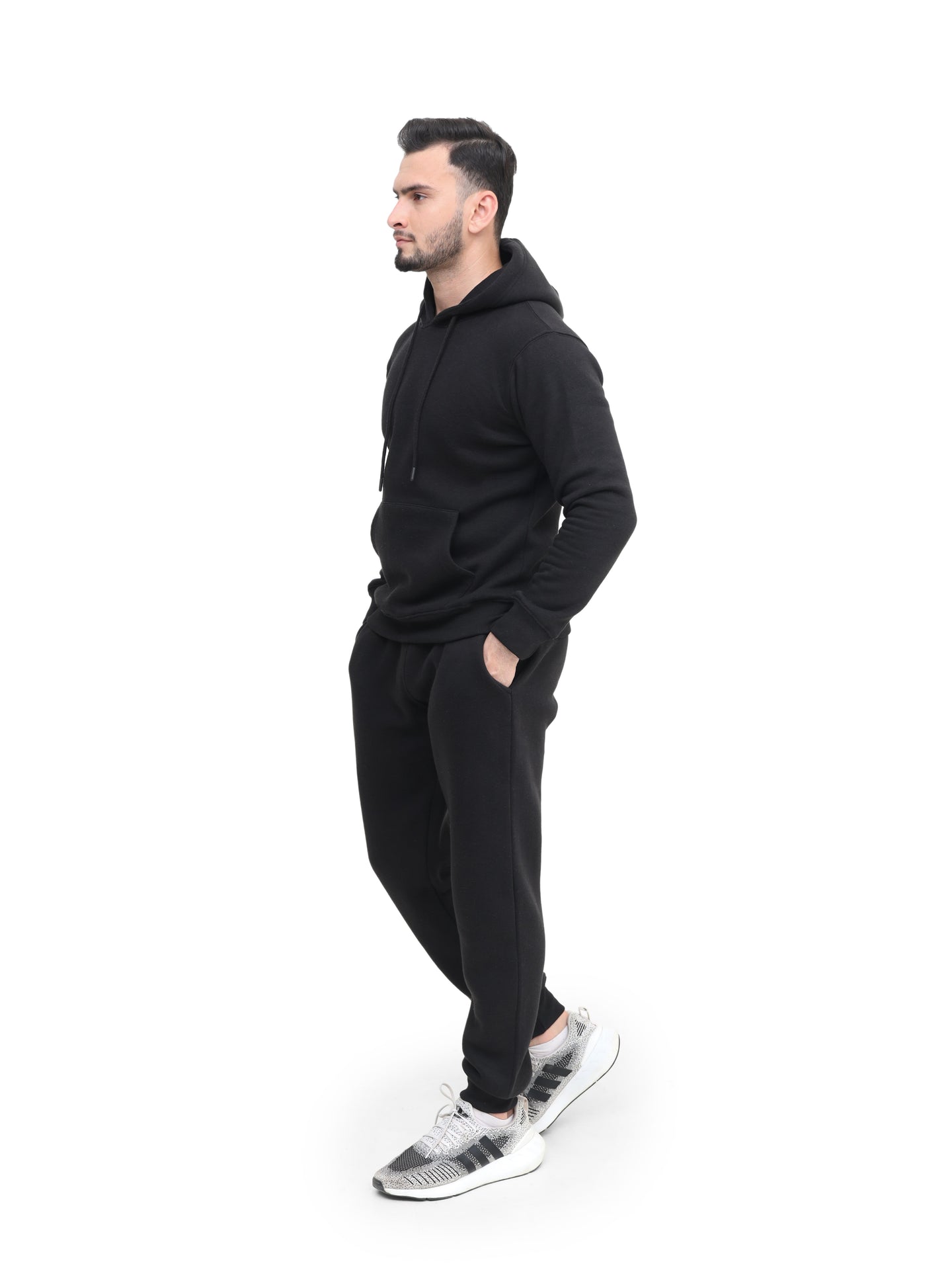 Mens Tracksuit Set, Fleece Pullover Hoodie and Jogger 2Pc Set - Absanoh Pakistan