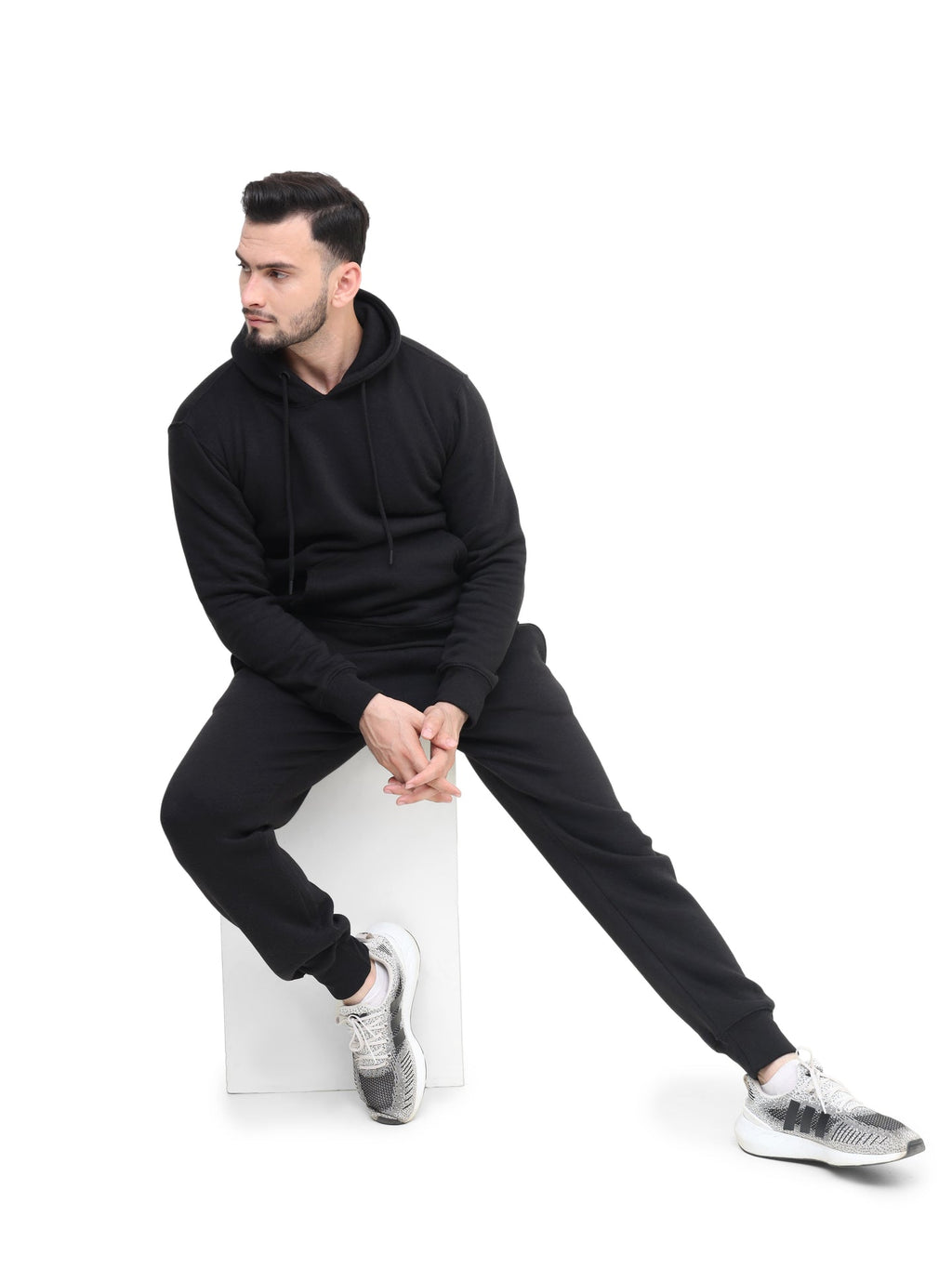 Mens Tracksuit Set, Fleece Pullover Hoodie and Jogger 2Pc Set - Absanoh Pakistan
