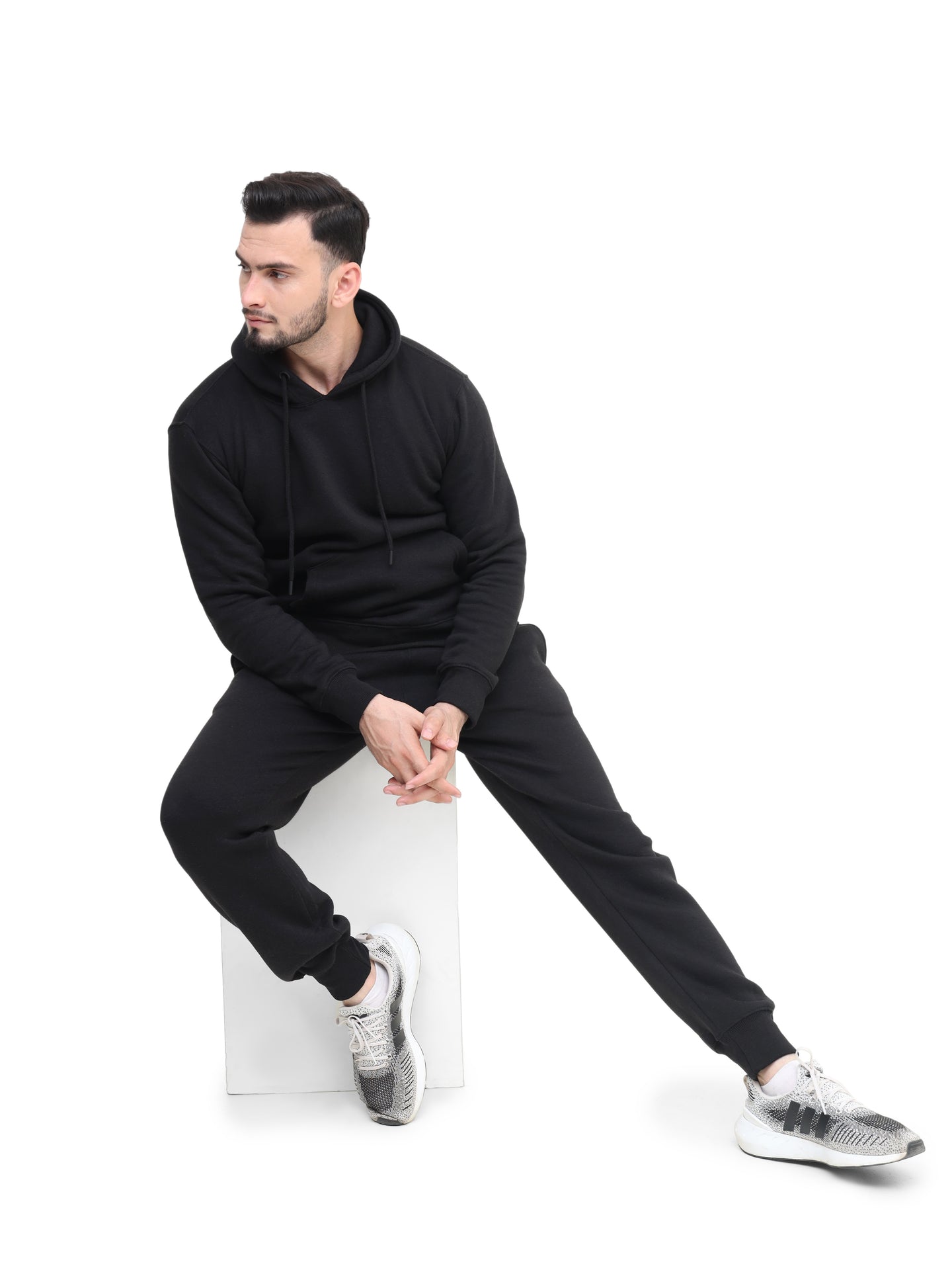 Mens Tracksuit Set, Fleece Pullover Hoodie and Jogger 2Pc Set - Absanoh Pakistan
