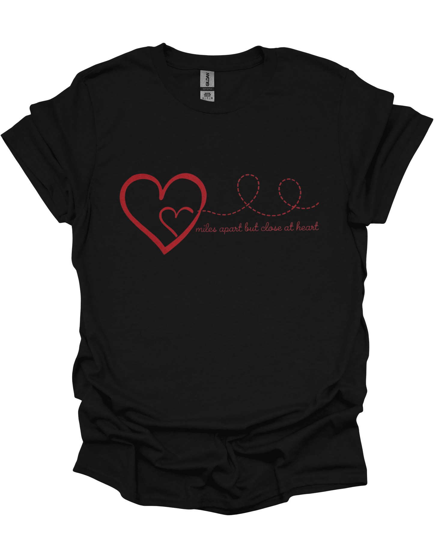 Miles Apart but Close at Heart Women T-Shirt