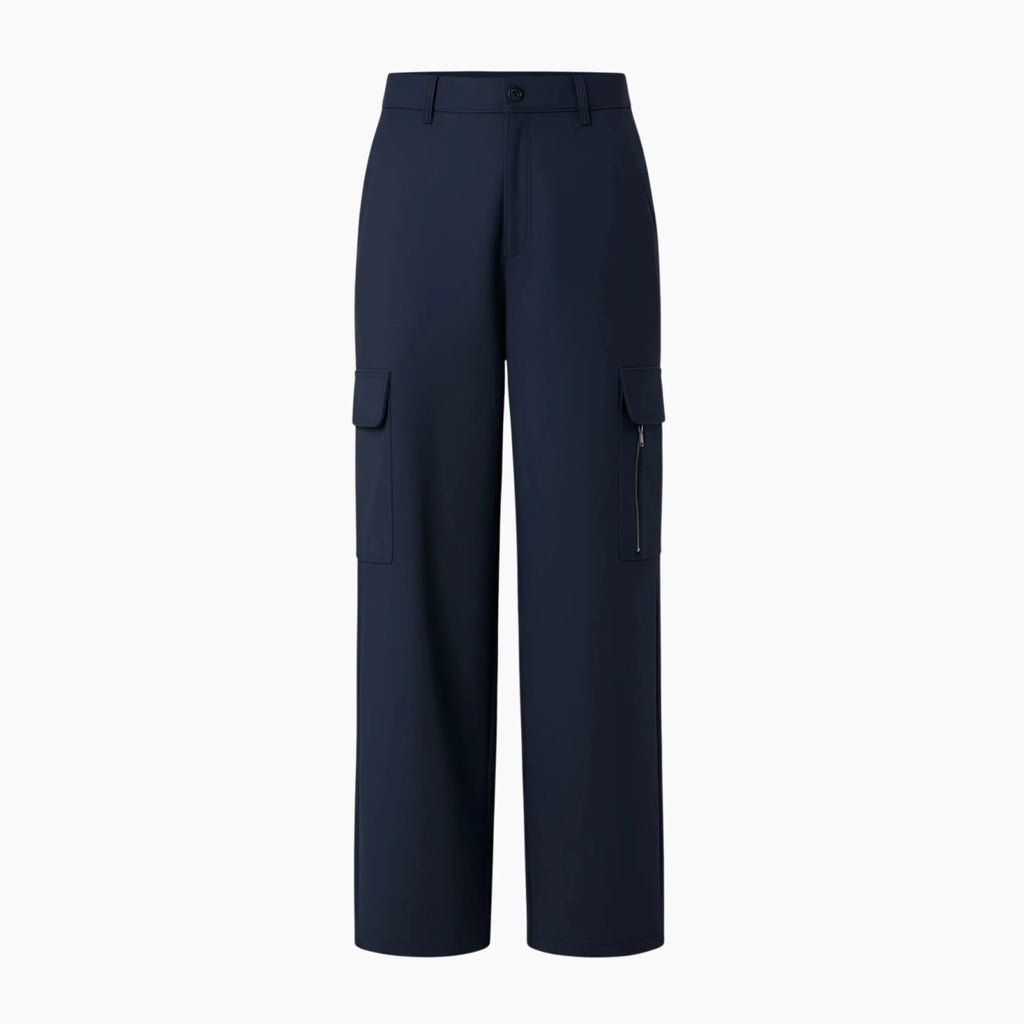 Navy Tailored Barrel Leg Cargo Trouser - Absanoh Pakistan