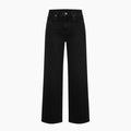 Relaxed Straight Leg Ladies Black Jeans - Absanoh Pakistan
