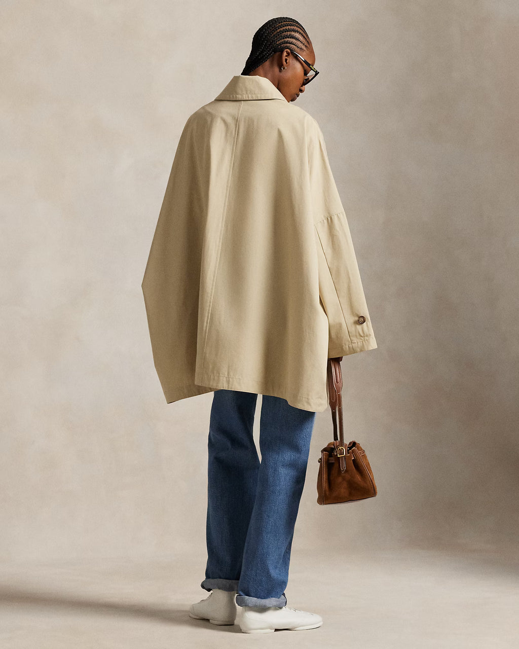 Oversize Cotton Car Coat for Women