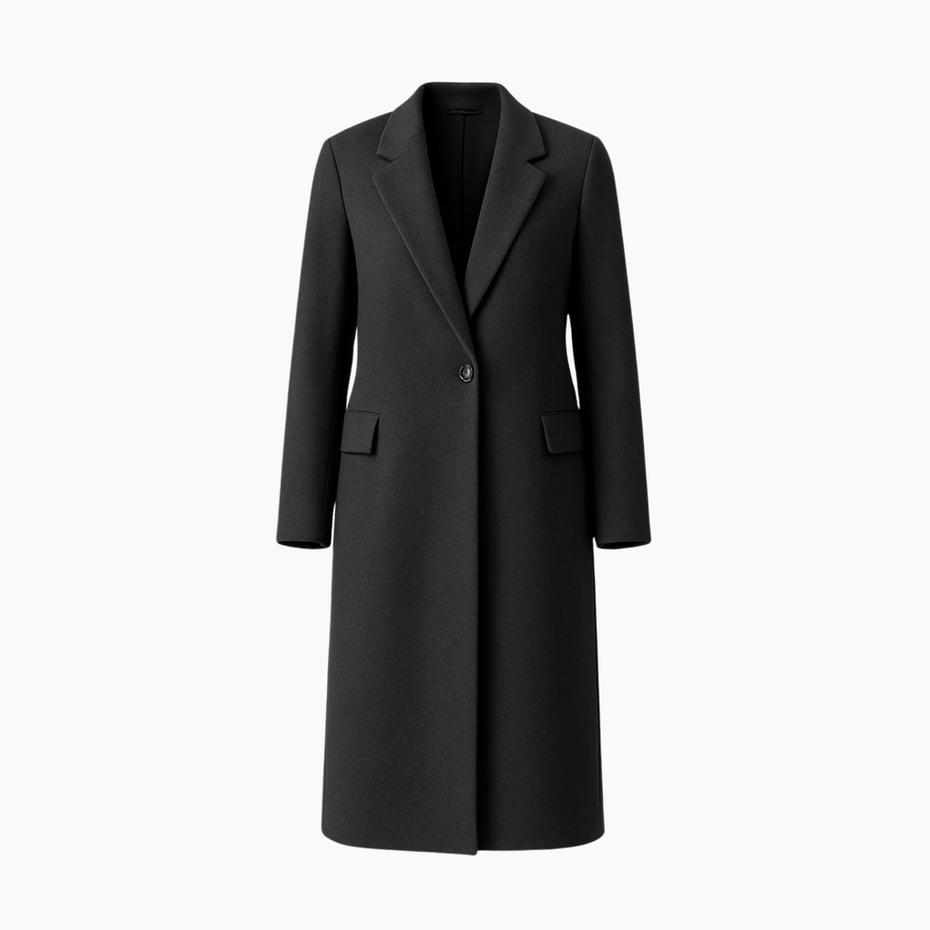 Women Stylish Single - Button Long Coat - Absanoh Pakistan